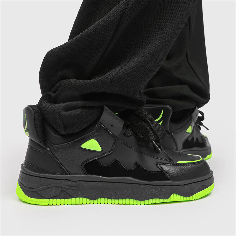 Men's Color Matching Trend Platform Shoes