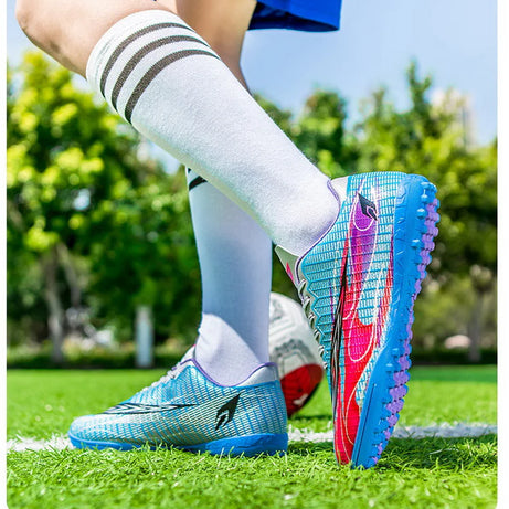 Men's Leather Football Turf Sports Shoes