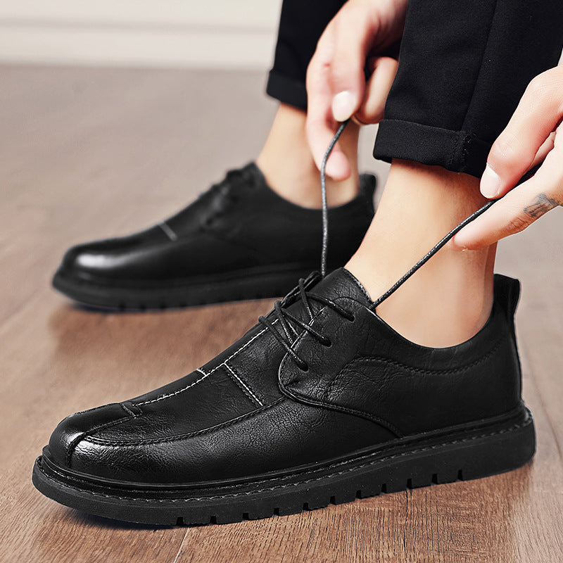 Men's Leather British Trend Outdoor Shoes