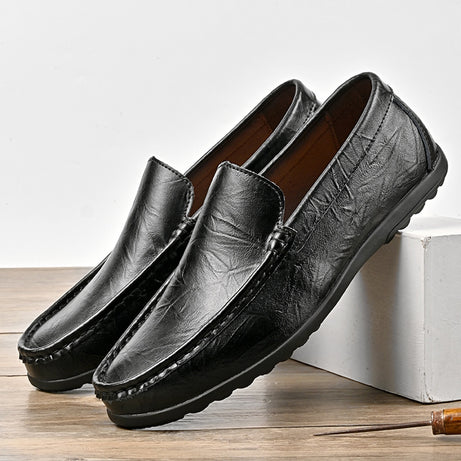 Men's Leather Versatile Loafers Casual Shoes