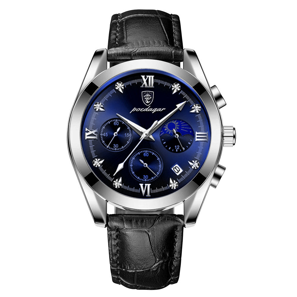 Men's Multi-functional Waterproof Quartz Watch