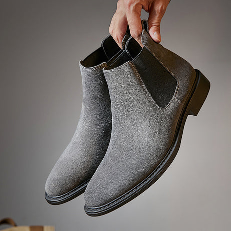 Men's Leather British Style Casual Chelsea Boots