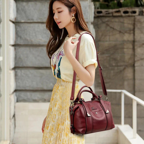 Women's Leather Large Capacity Shoulder Bag