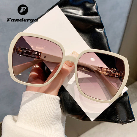 Women's Large Frame Thin Fashion Trend Polygonal Sunglasses