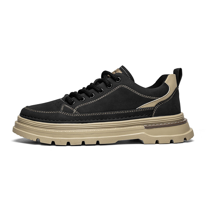 Men's Leather British Style Retro Casual Shoes