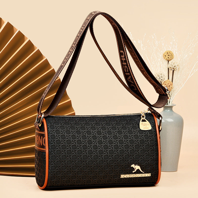 Women's Leather Boston Shoulder Crossbody Bag