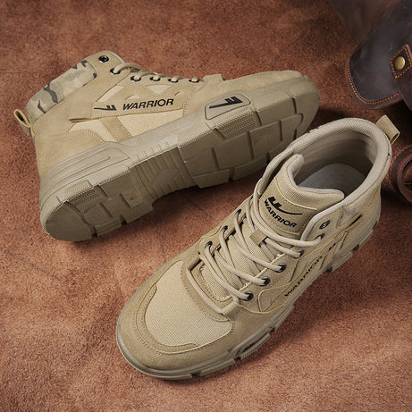 Men's Leather British Style High-Top Martin Boots (In Stock)