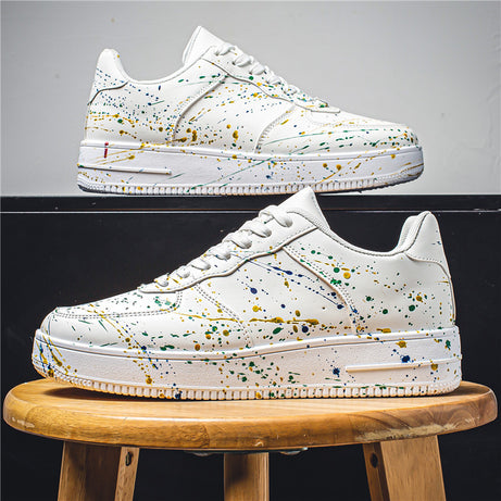 Men's Fashion Casual Platform White Shoes