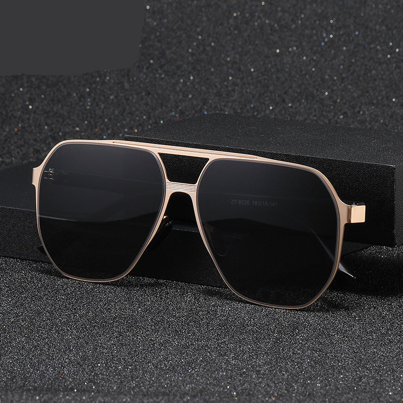 Men's Large-frame Trend UV-proof Sunglasses