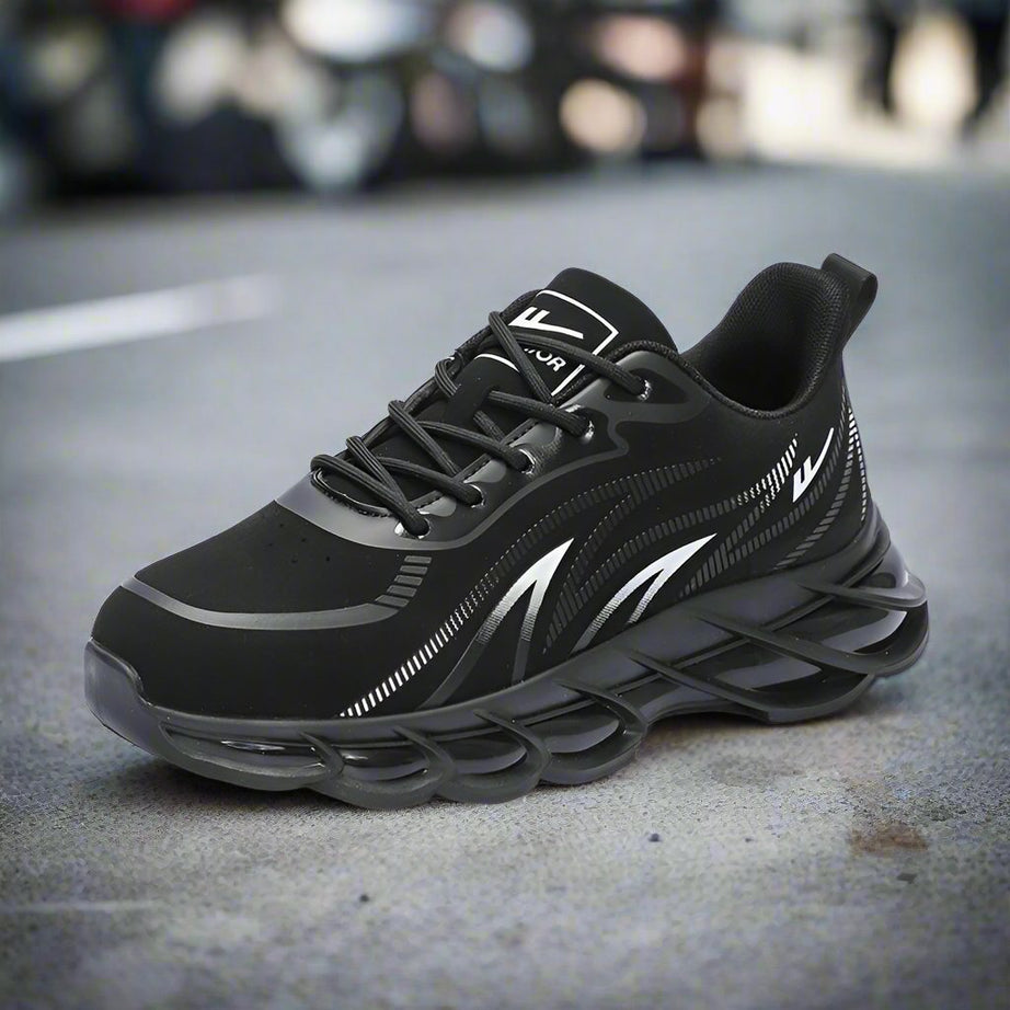 Men's Breathable Trendy Casual Sneakers - Black