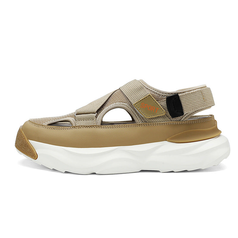 Men's Trendy Thick-Soled Velcro Casual Sandals