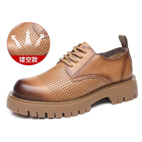 Men's Leather Fashion Trendy Martin Boots