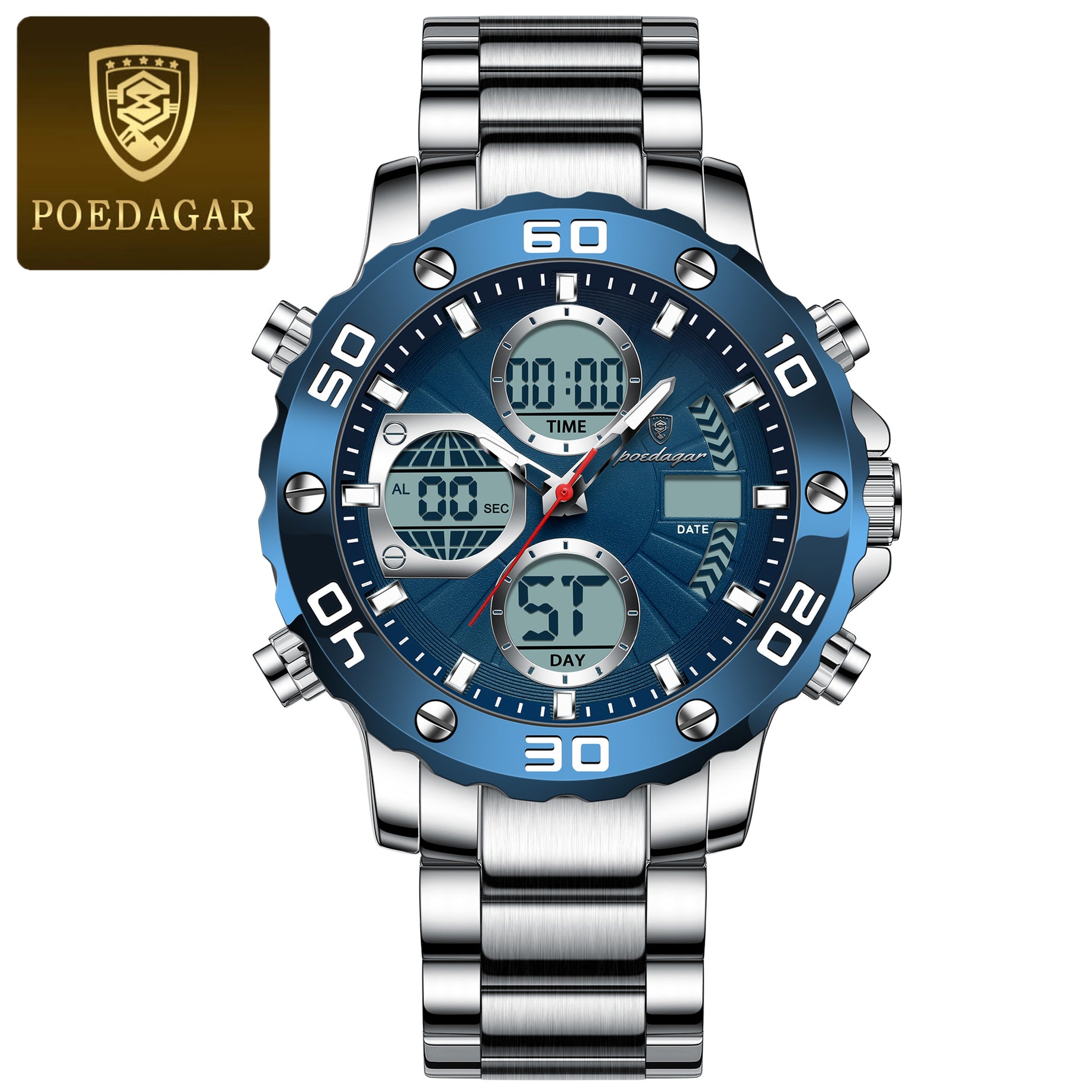 Men's Dual-display Electronic Watch