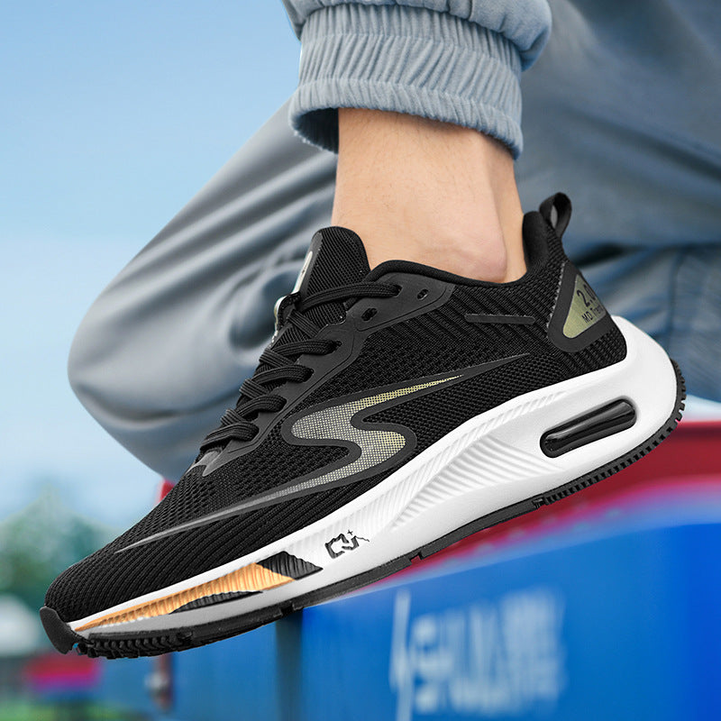 Men's Breathable Flying Woven Running Shoes (In Stock)