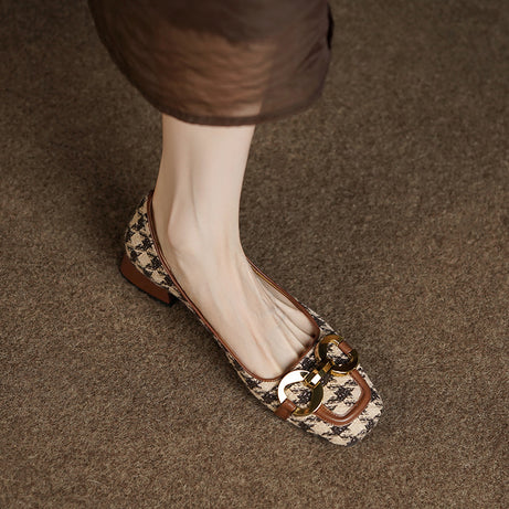 Women's Retro Mid-Heel Fashionable Shoes