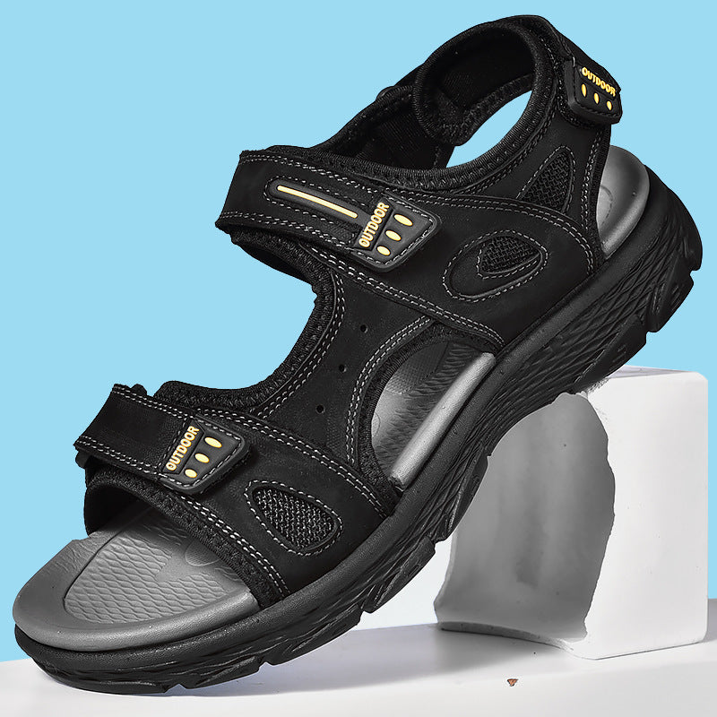 Men's Anti-Slip Soft Sole Leather Sandals