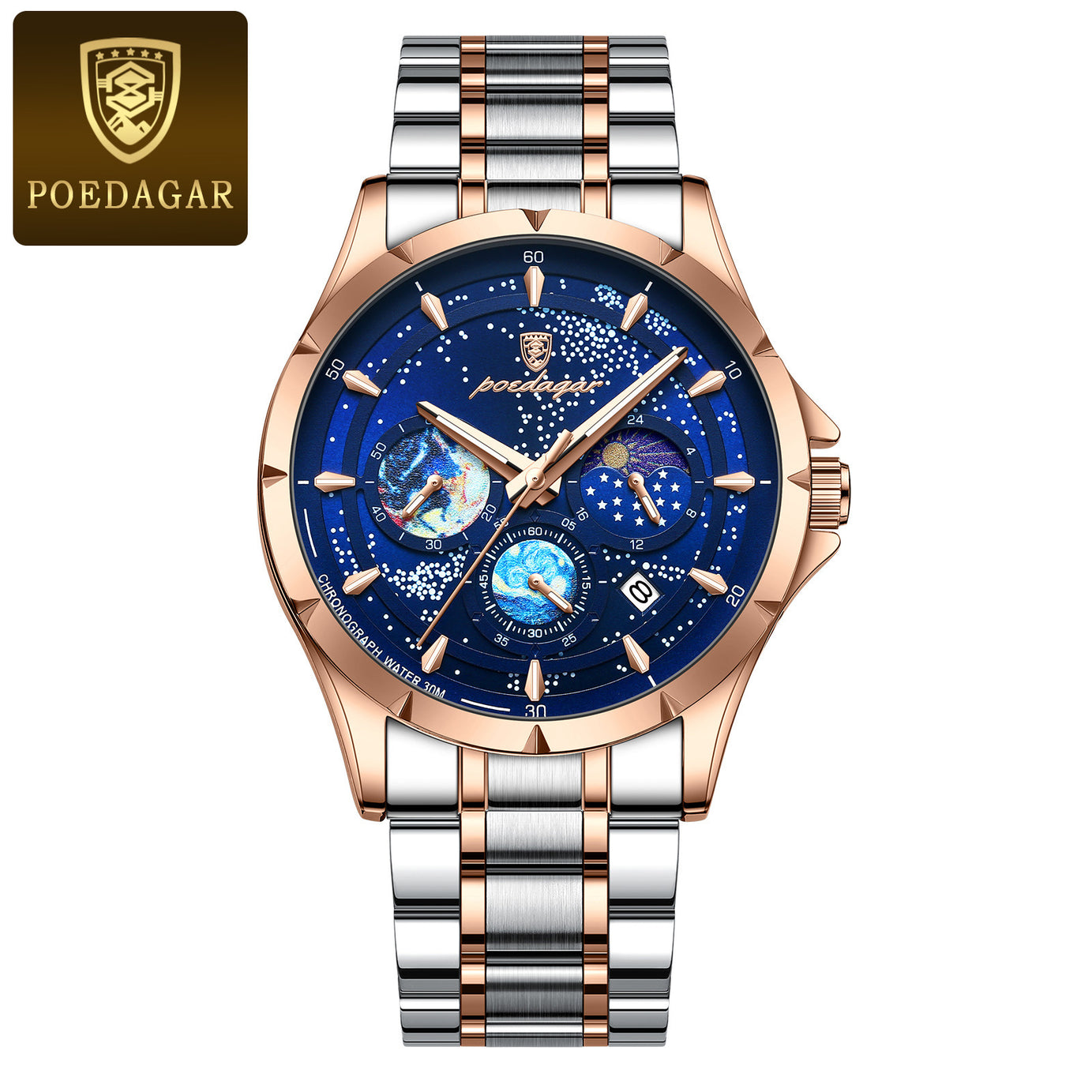 Men's Super Multi-Function Quartz Watch