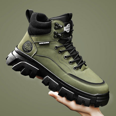 Men's Three-color Fashionable High-top Martin Boots