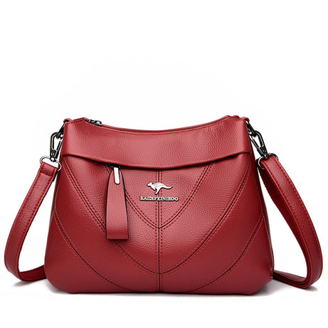 Women's Leather Multi Compartment Shoulder Bag