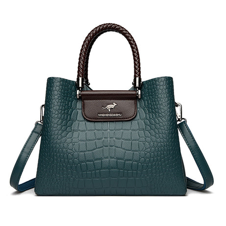 Women's Leather Portable Shoulder HandBag