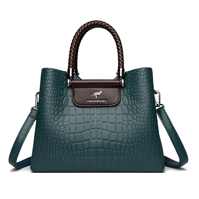 Women's Leather Portable Shoulder HandBag