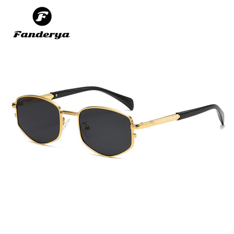 Men's Small Frame Metal Retro Style Sunglasses