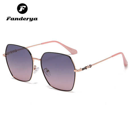 Women's Polarized Anti-ultraviolet Trend Round Face Sunglasses