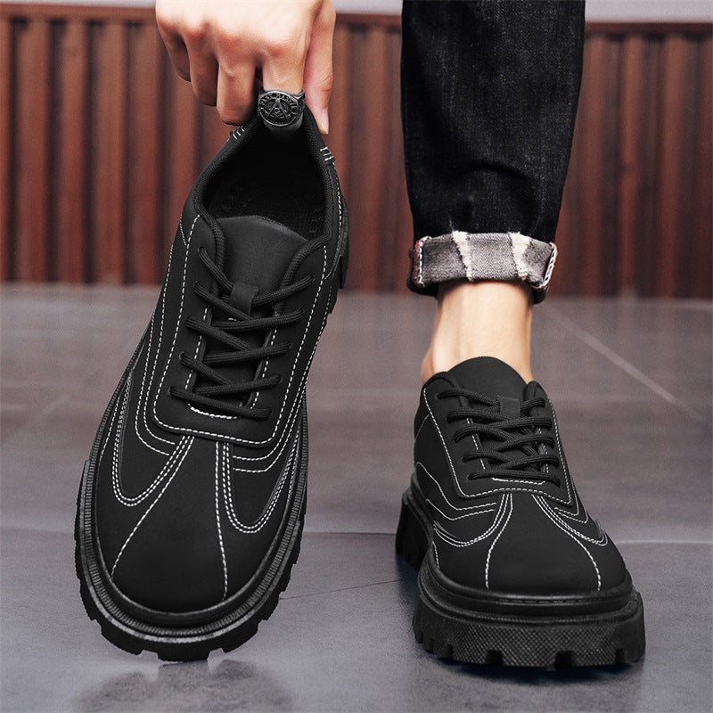 Men's Retro Style Fashion Low-Top Outdoor Leather Boots