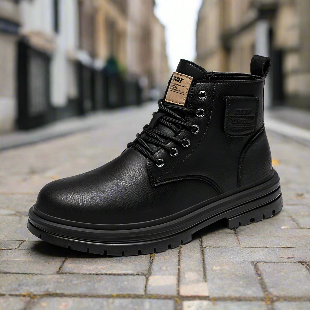 Men's Leather Tooling Boots