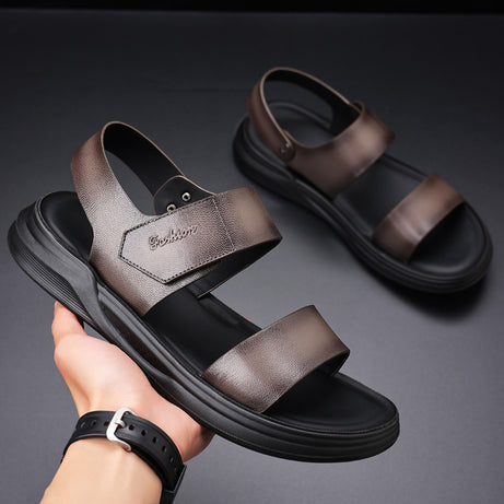 Men's Breathable Leather Outdoor Sandals