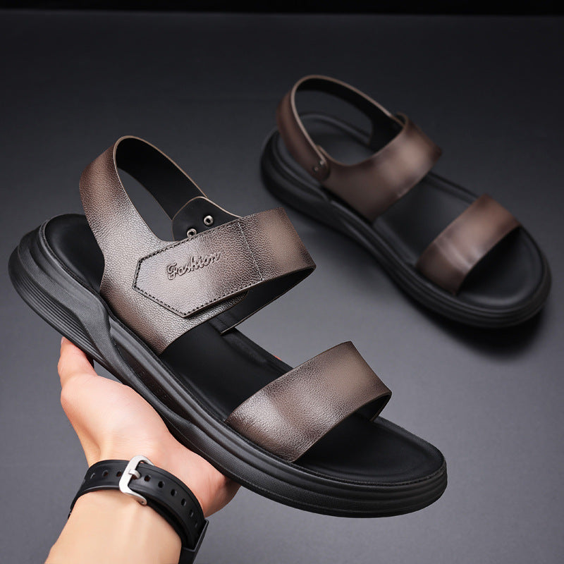Men's Breathable Leather Outdoor Sandals