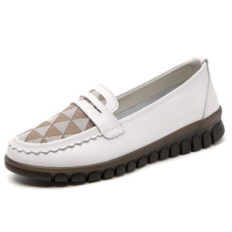Women's Low-Top Leather Casual Shoes