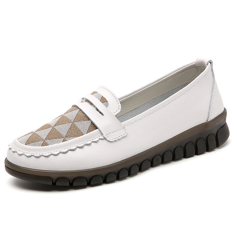 Women's Low-Top Leather Casual Shoes