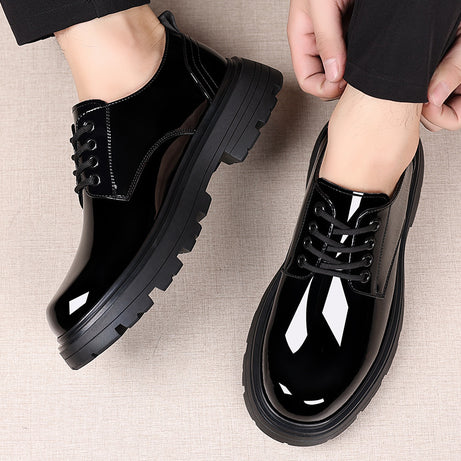 Men's Glossy Leather Casual Shoes