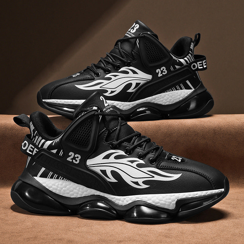 Men's Thick Sole Shock Absorption Outdoor Running Shoes