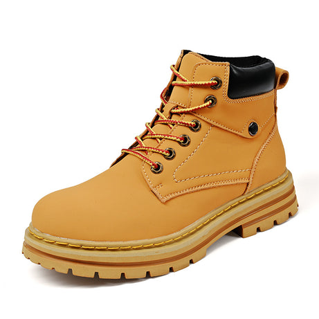 Men's Leather High-top Casual Boots
