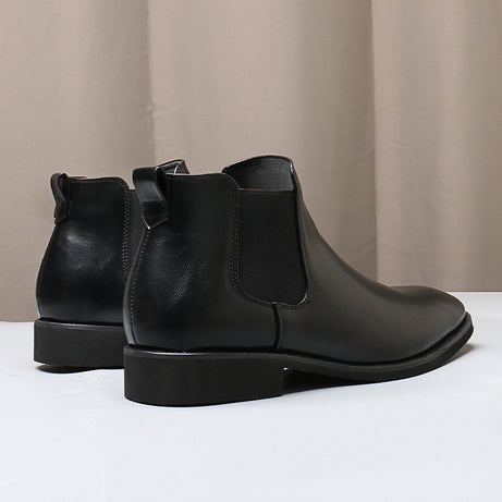 Men's Leather Pointed Chelsea Boots