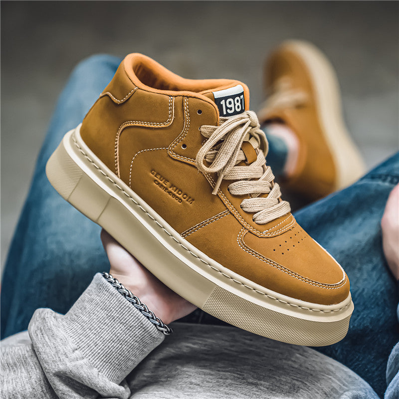Men's Leather Trendy Fashion Casual Shoes