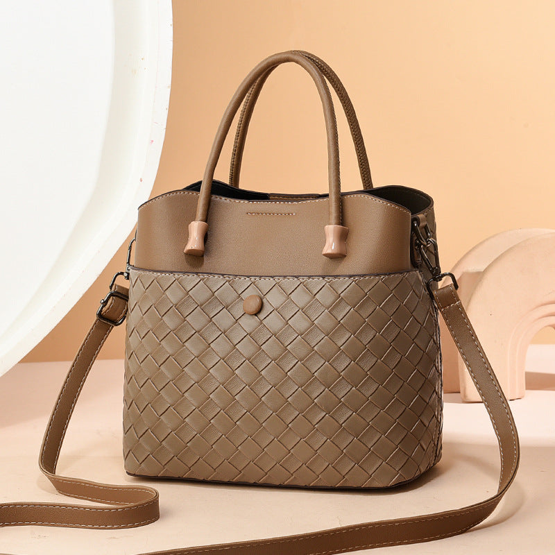 Women's Large-Capacity Handbag Soft Leather Bag