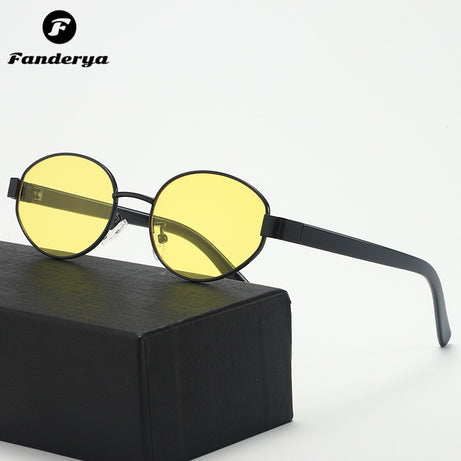 Women's UV-Protract Trendy Metal Sunglasses