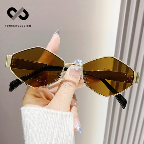 Men's Personalized Polygonal Hip Hop Retro Small Sunglasses