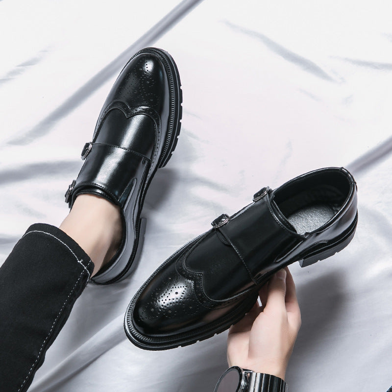 Men's Brock Engraving British Style Formal Shoes