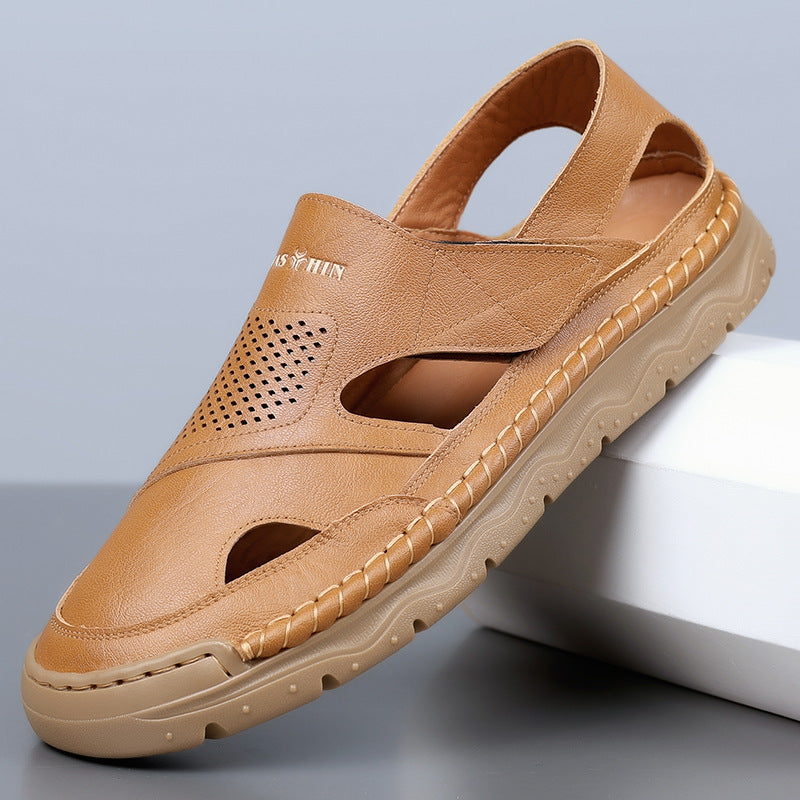 Men's Leather Summer Leisure Casual Sandals