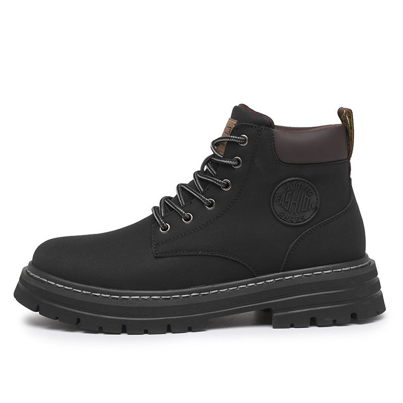 Men's Versatile Casual Leather Martin Boots