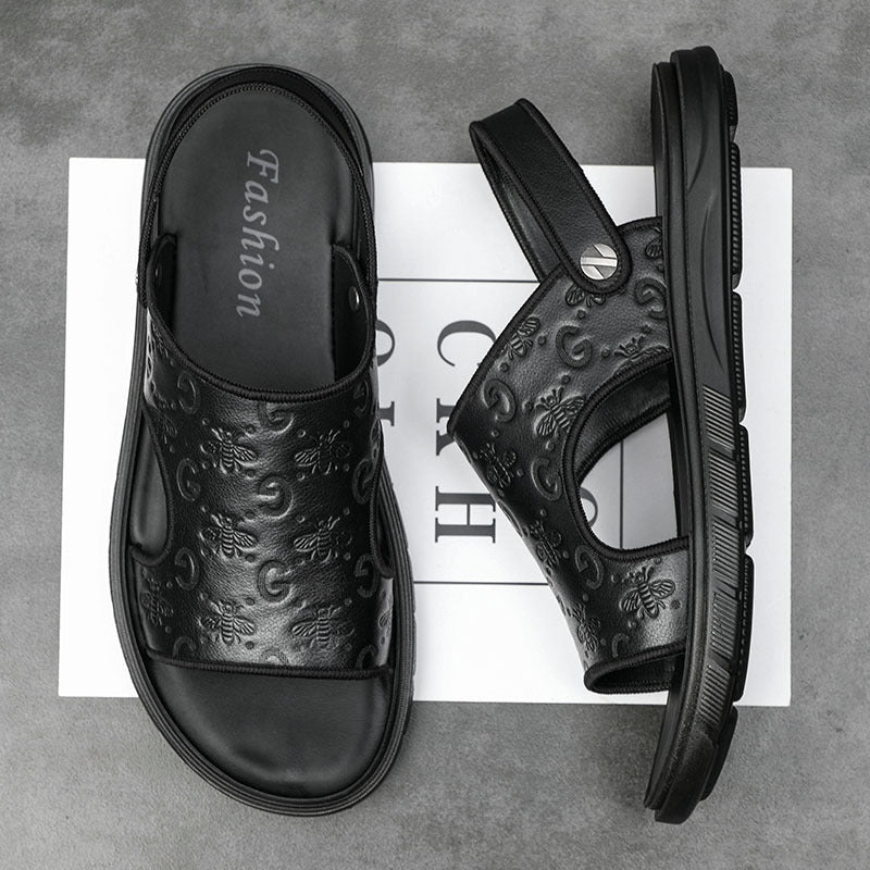 Men's Leather Breathable Casual Sandals