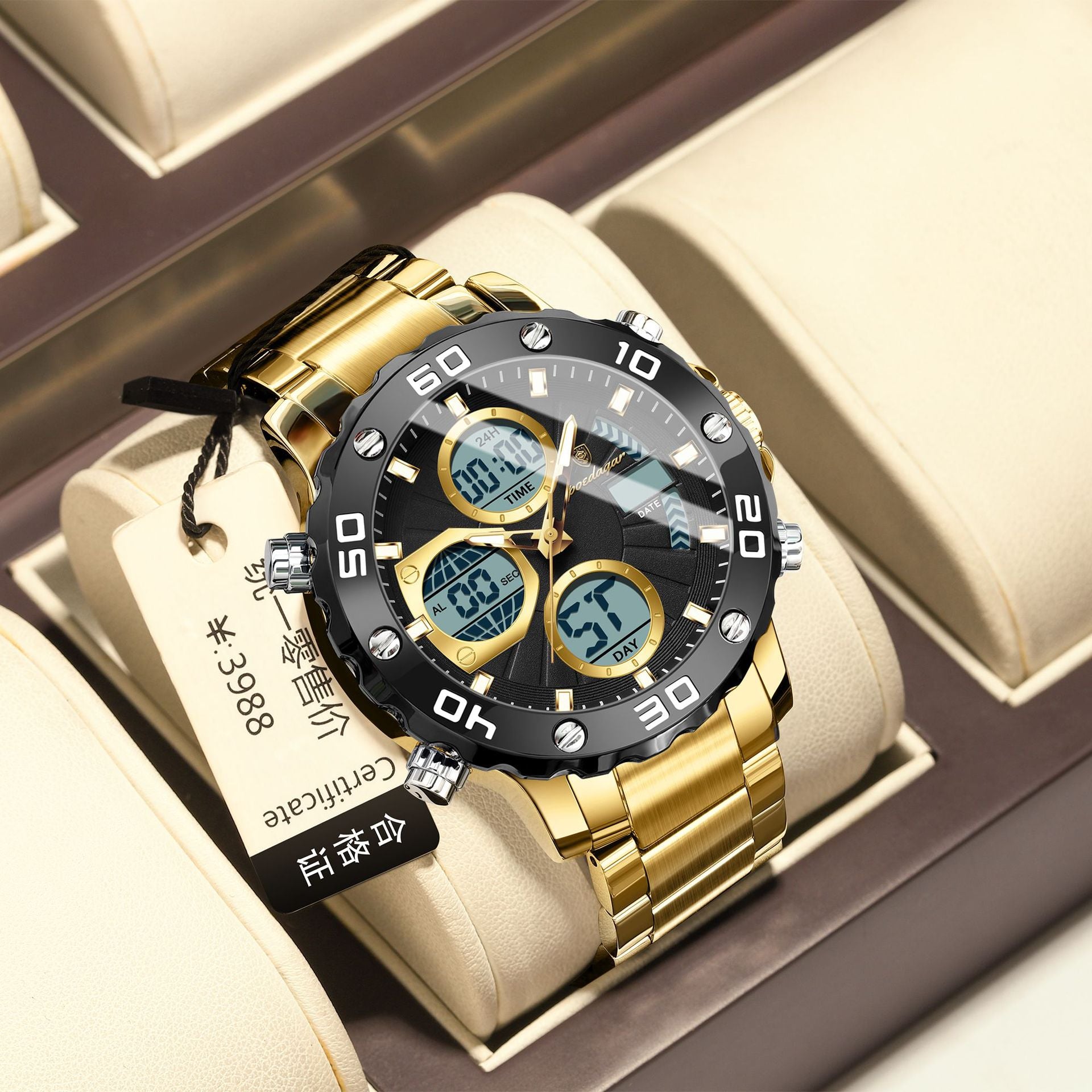 Men's Dual-display Electronic Watch