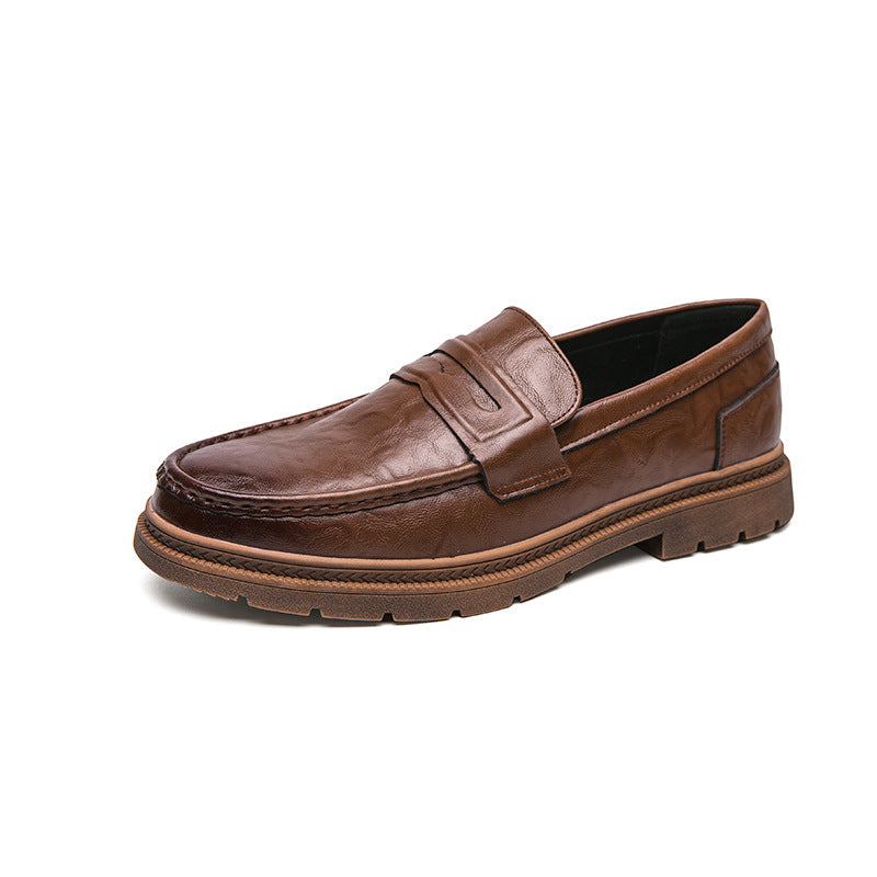 Men's Leather Fashionable Trendy Loafers Shoes