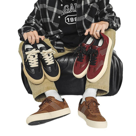 Men's Fashion Leather Vulcanized Casual Shoes