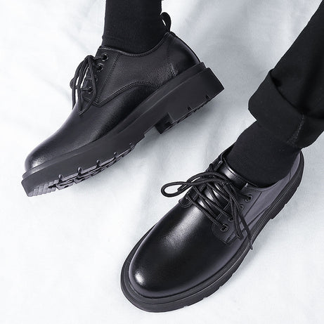 Men's Cowhide Leather British Style Casual Shoes