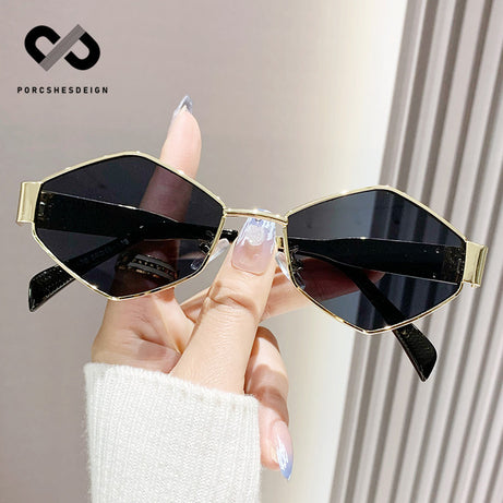 Men's Personalized Polygonal Hip Hop Retro Small Sunglasses